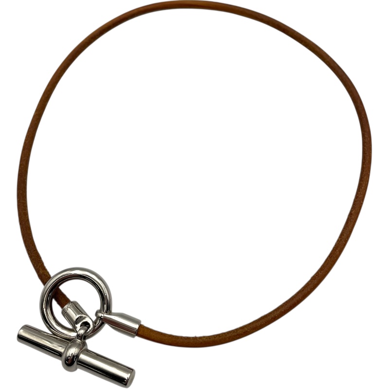 HERMES エルメス　グレナン　チョーカー　シルバー　ブラウン エルメス HERMES グルナン チョーカー チョーカー | MOLTS