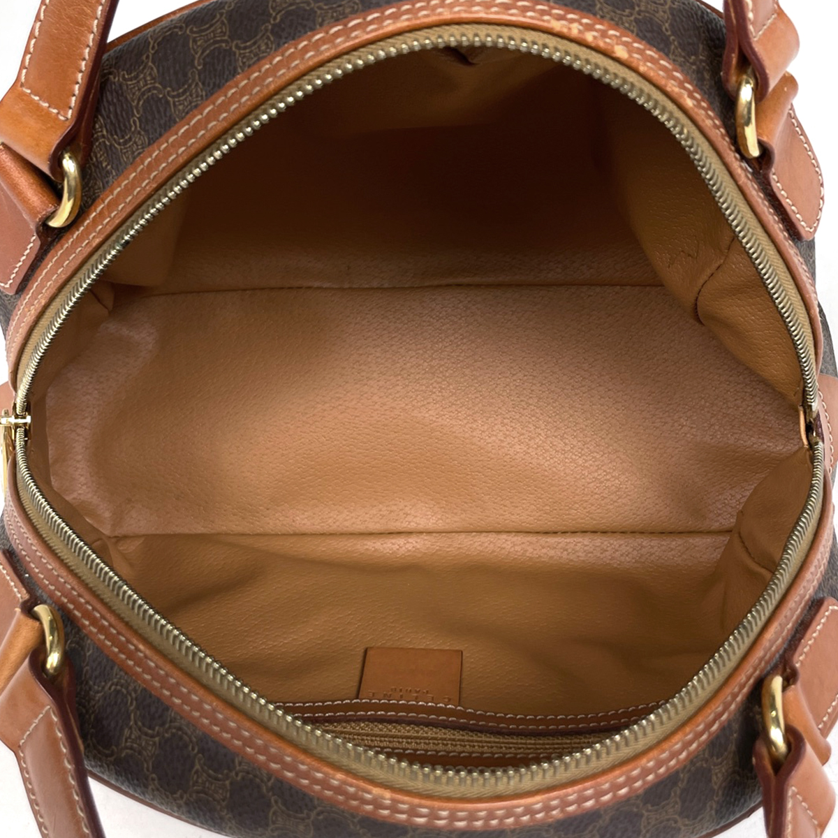 セリーヌ CELINE マカダム柄 ハンドバッグ コーティングキャンバス