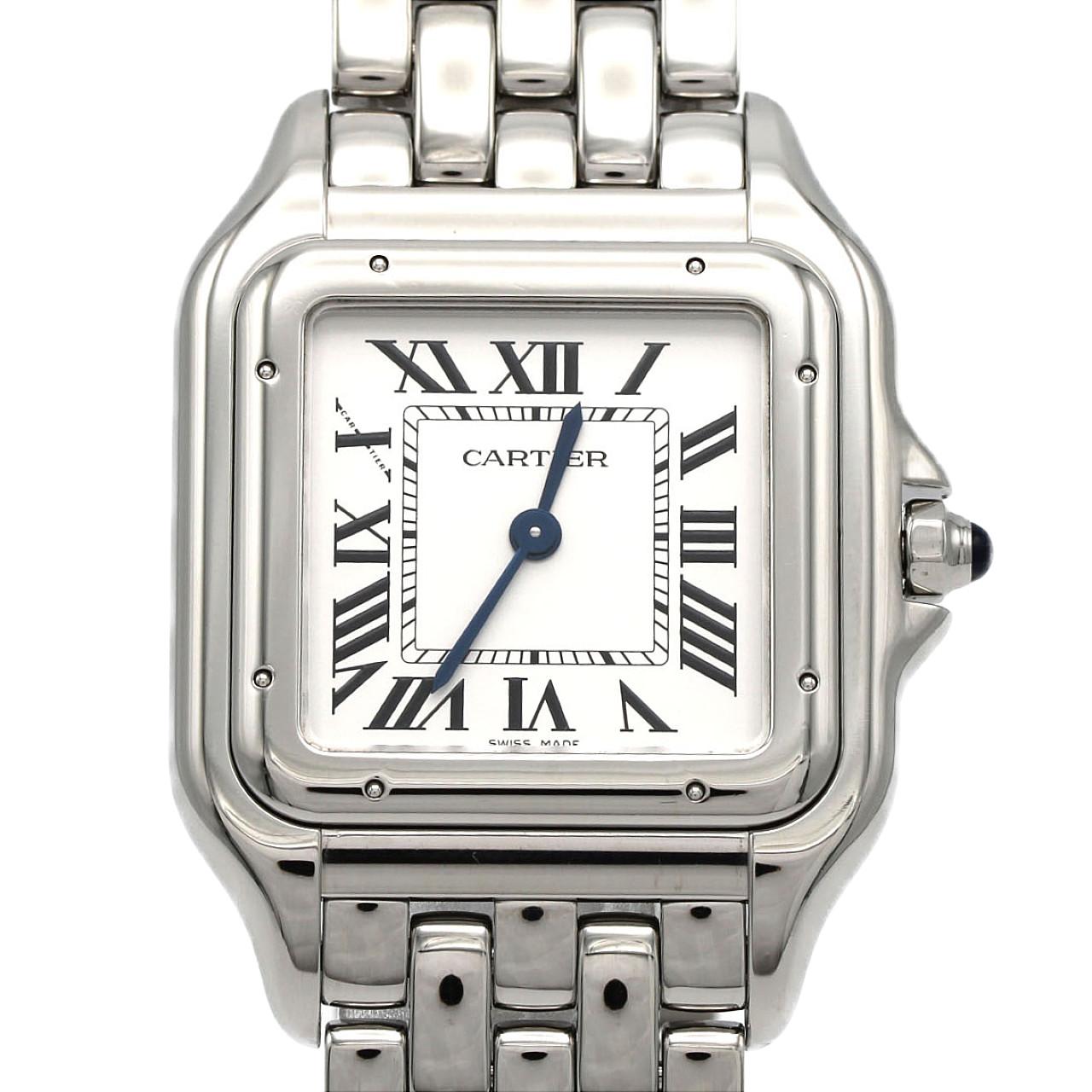 カルティエ CARTIER パンテール LM ラウンド 2ロウ デイト クォーツ
