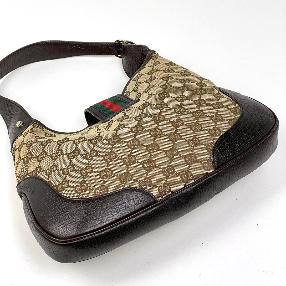 グッチ GUCCI GG柄 ショルダーバッグ ウェブ シェリーライン GG