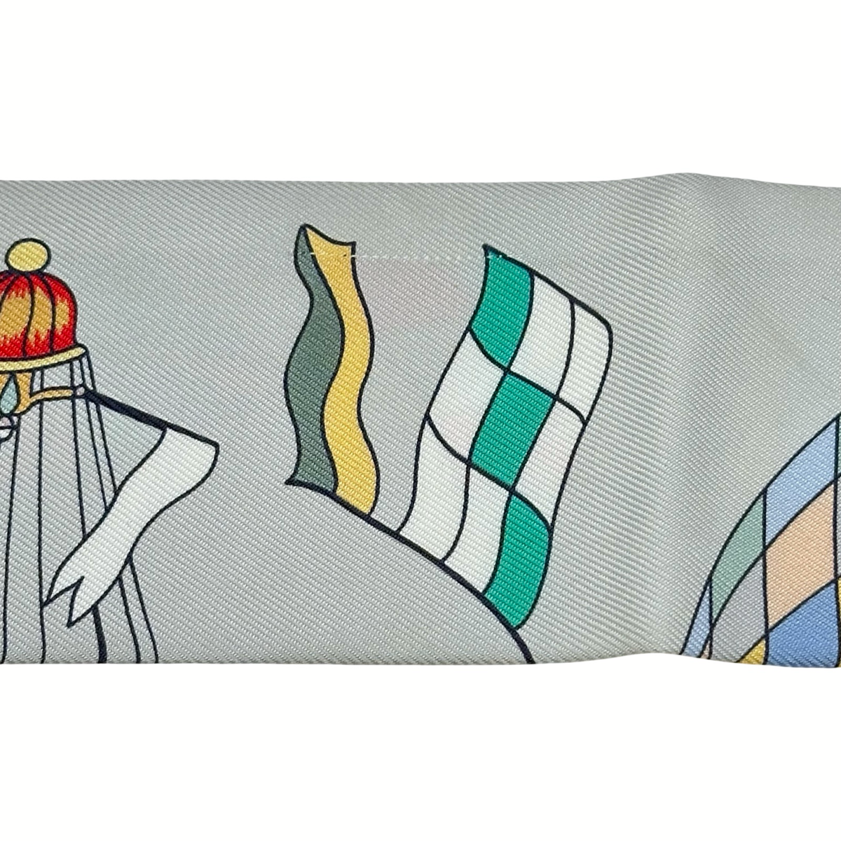 エルメス HERMES ツイリー LES FO LIES DU CIEL スカーフ - Used A