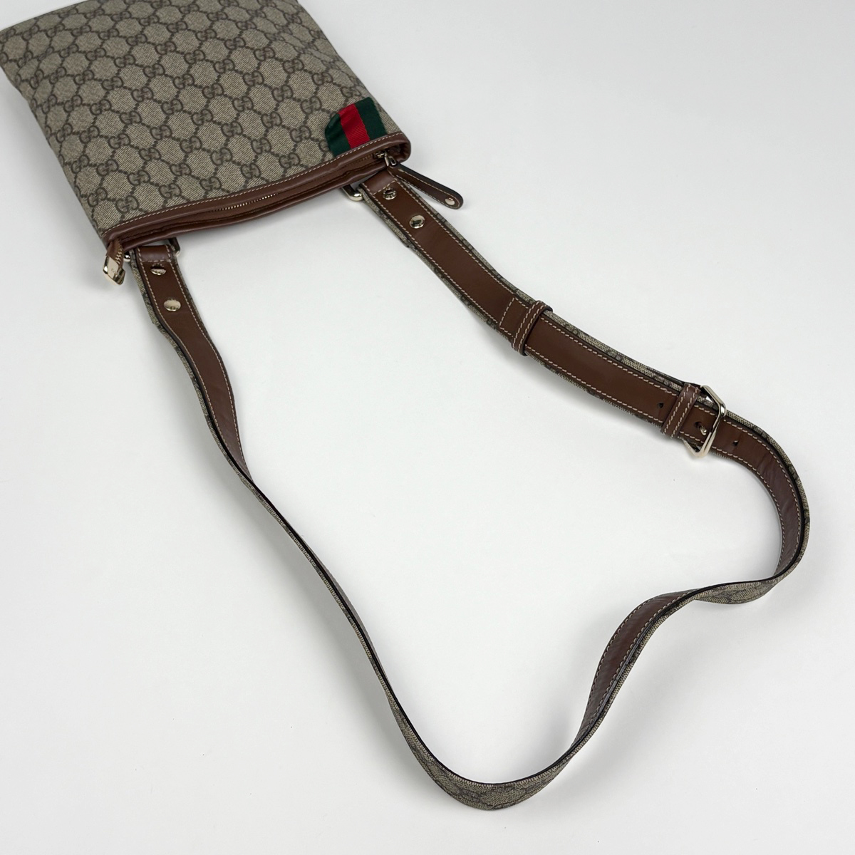 グッチ GUCCI GG柄 ショルダーバッグ シェリーライン ウェブ 