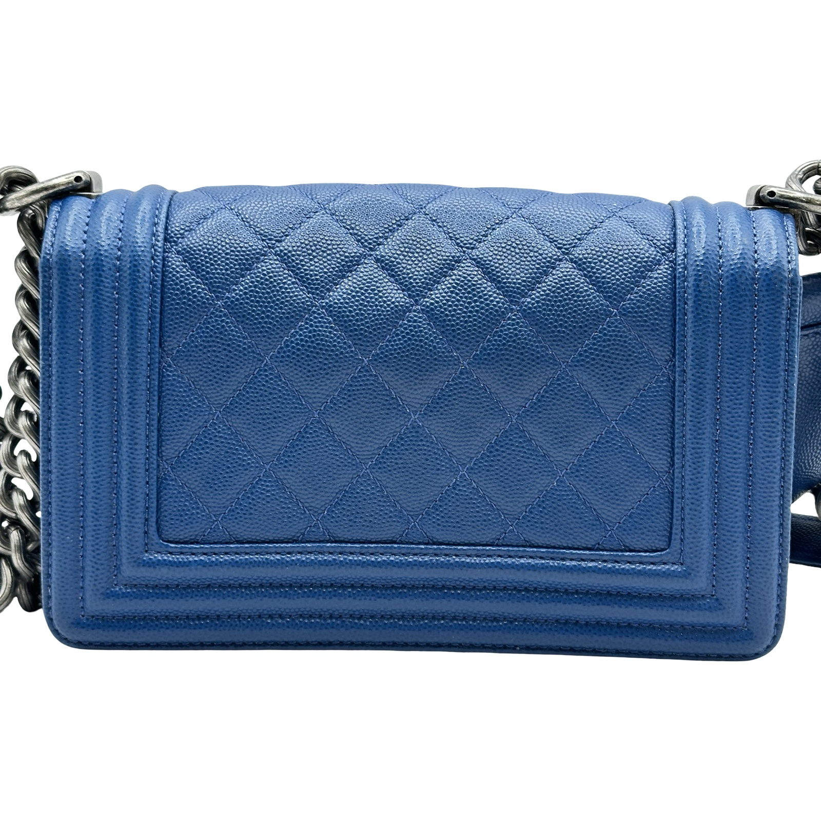 シャネル CHANEL ボーイシャネル20 A670861 23番台 ブルー/シルバー金具 キャビアスキン レディース ショルダーバッグ シャネル CHANEL ボーイシャネル20 A670861 23番台 ショルダーバッグ