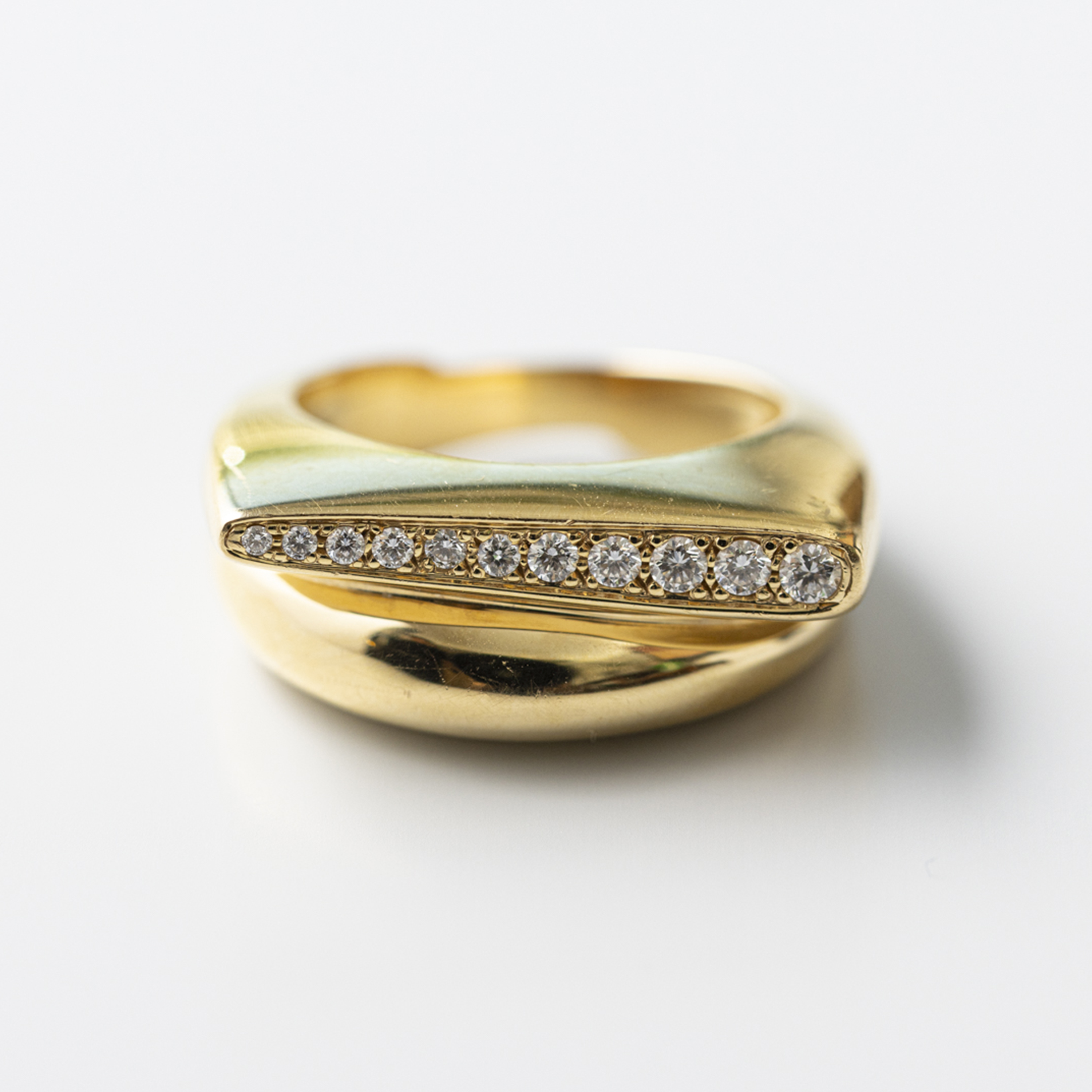 フレッド サクセス リング ダイヤモンド, 18K イエローゴールド | MOLTS