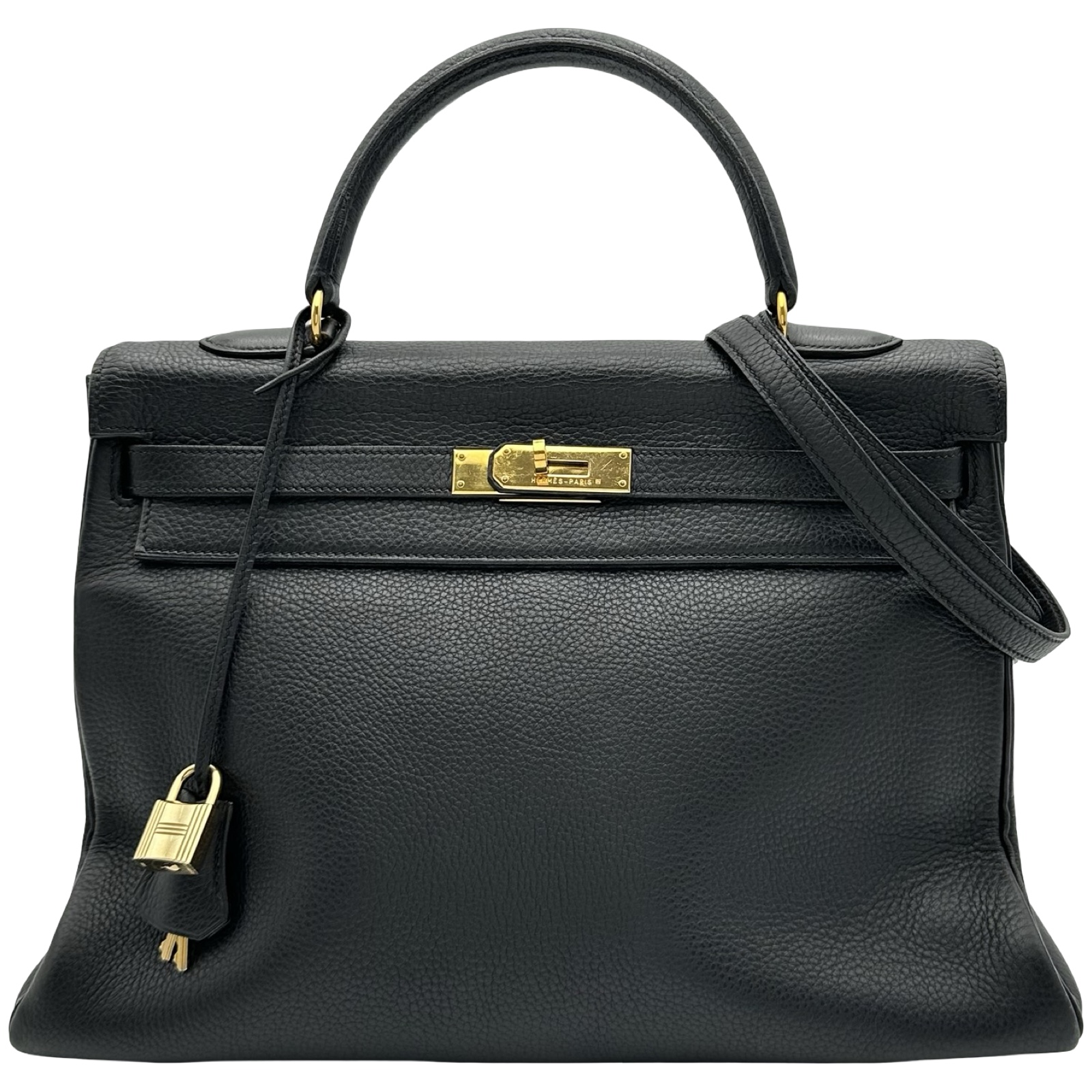 HERMES Kelly 35 Retourne □B Stamp Shoulder Bag - Used B