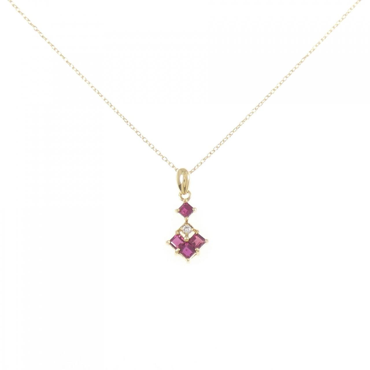 K18YG ルビー ネックレス | MOLTS