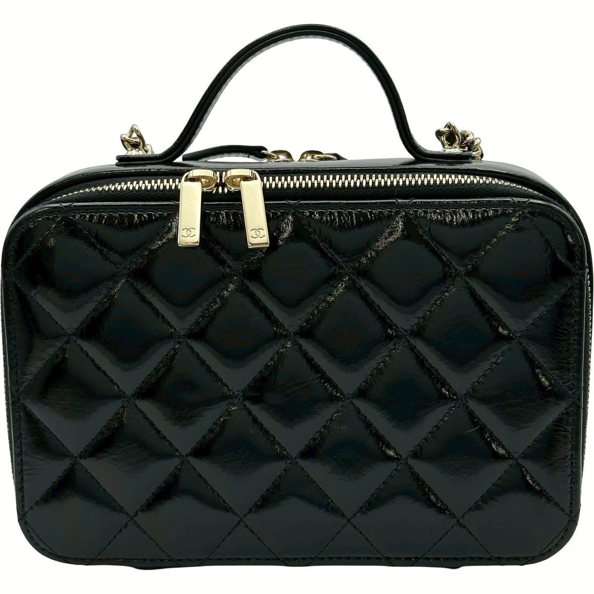 シャネル CHANEL トップハンドルバニティケースショルダーバッグ