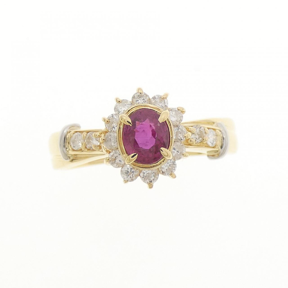K18YG/PT900 ルビー リング 0.40CT - Used B (230-000-568-2934) | MOLTS