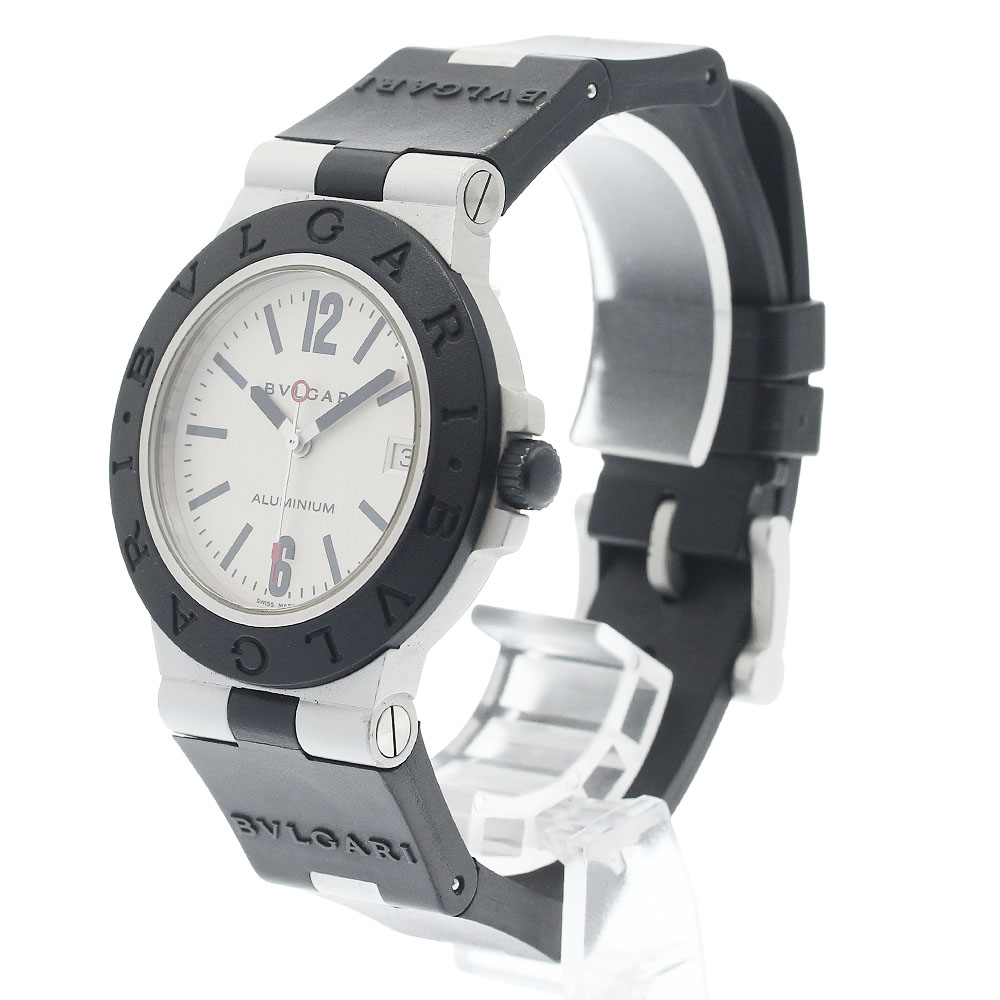 ブルガリ BVLGARI AL38A アルミニウム デイト 自動巻き メンズ 保証書