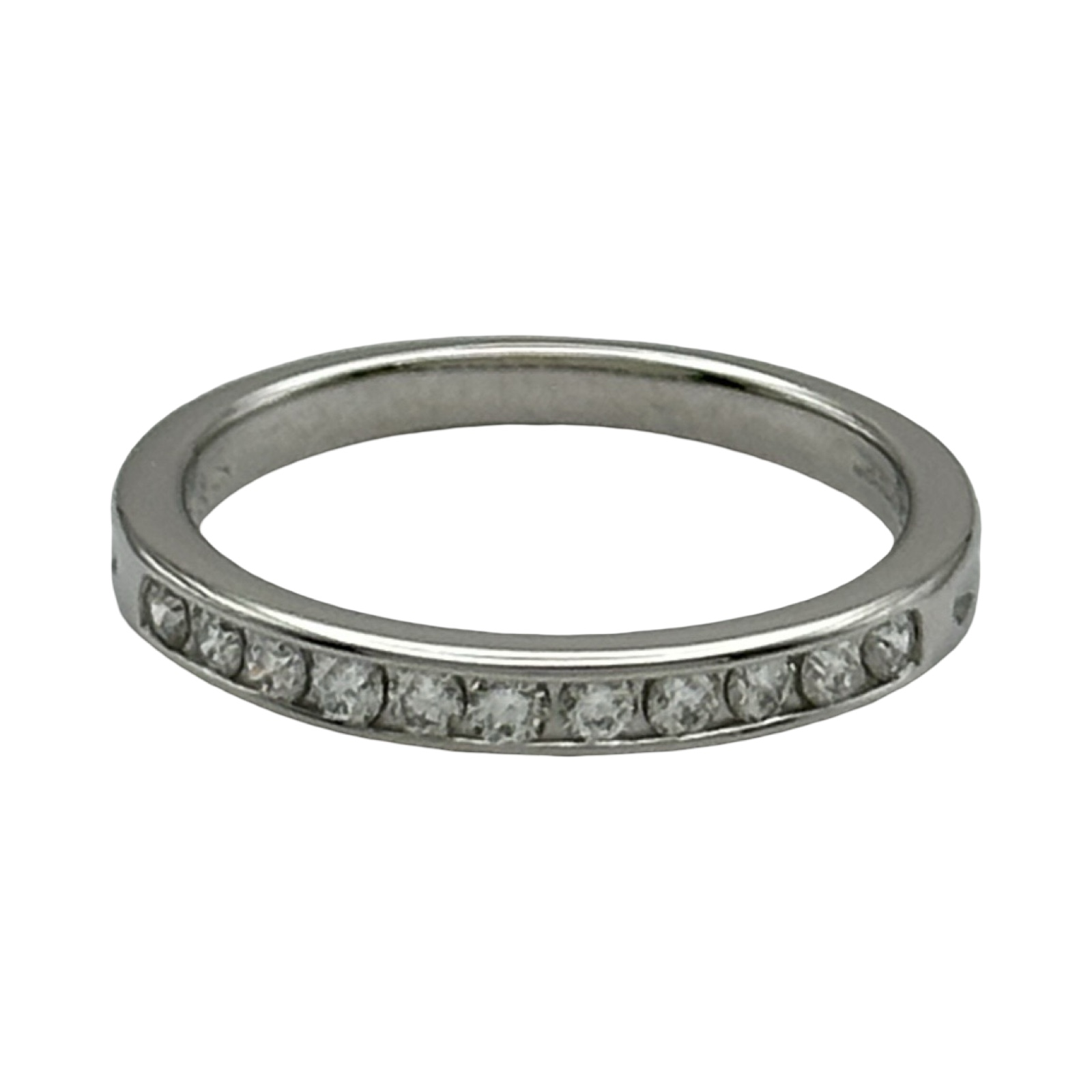 ティファニー TIFFANY＆CO ハーフサークルチャネルセッティングリング 