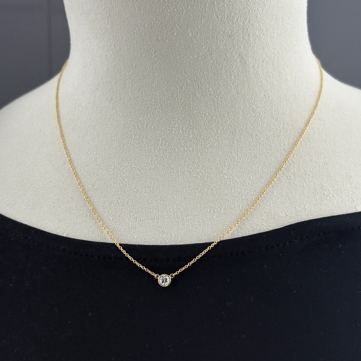 ティファニー TIFFANY&Co. バイザヤードネックレス YG イエロー