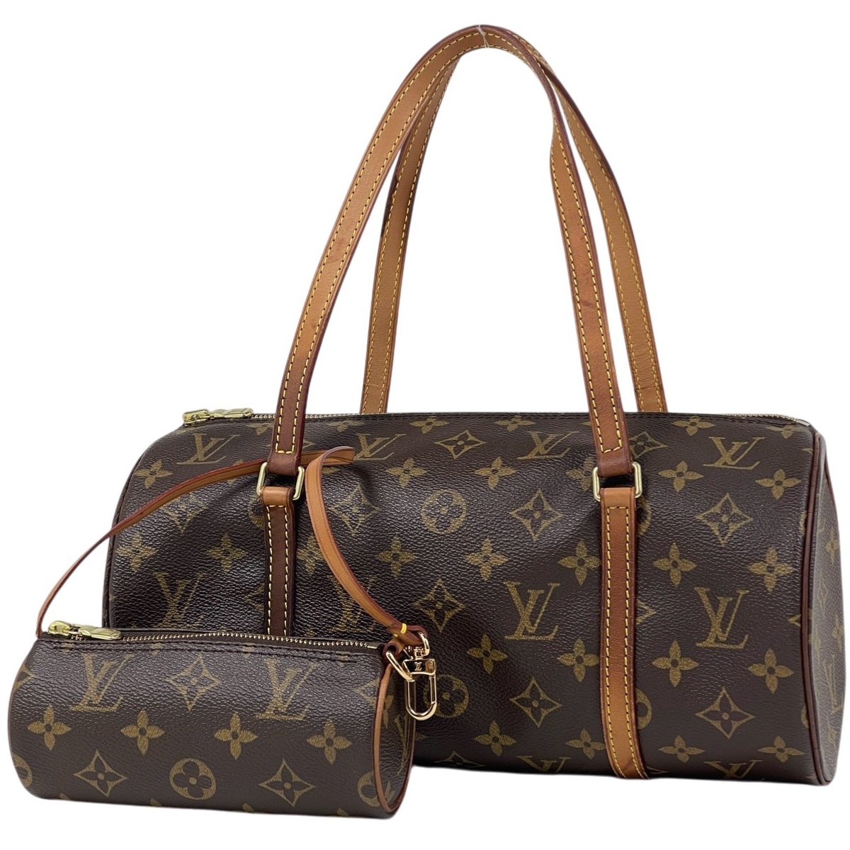 ルイヴィトン モノグラム パピヨン30 ハンドバッグ 筒型 ルイ・ヴィトン Louis Vuitton パピヨン30 バレルバッグ 筒型 旧型