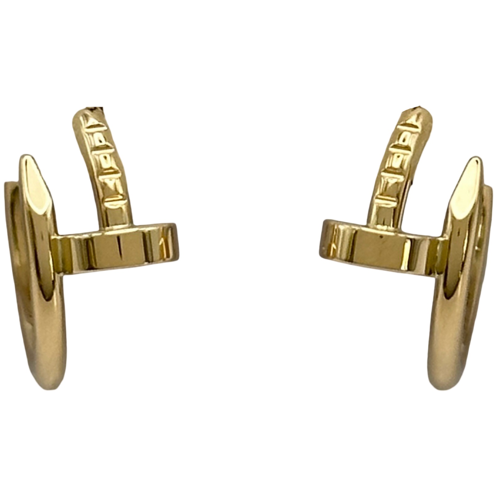 ゴールドフープピアス Au750刻印あり 18K（両耳）18K純金ピアスk18YG 