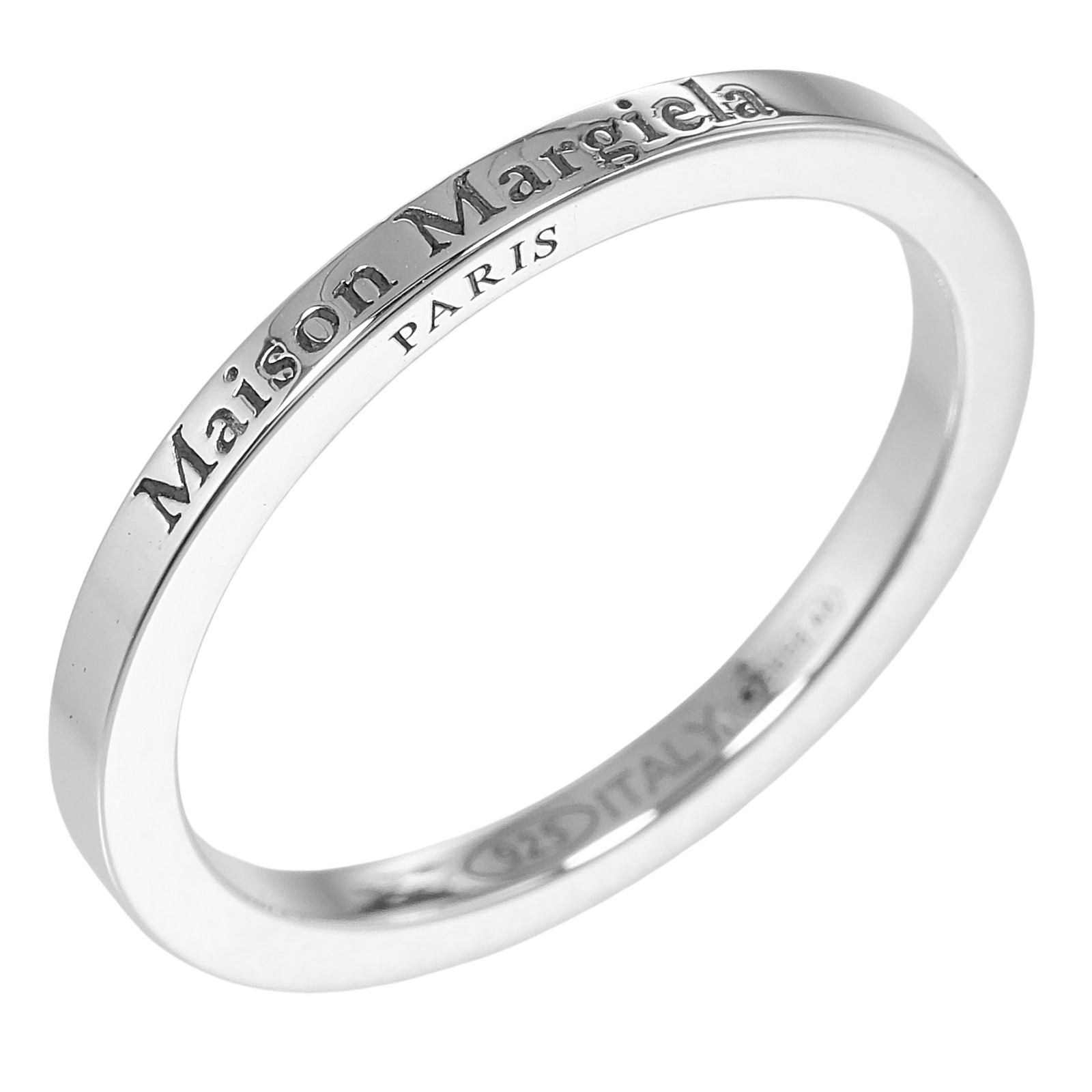 m*.様 Maison Margiela リング 17号 S メゾン マルジェラ リング LOGO REFERENCE RING ナロー 17号 指輪
