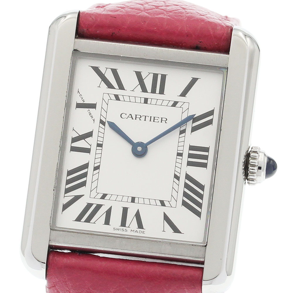 カルティエ CARTIER WSTA0030 タンクソロSM クォーツ レディース 良品
