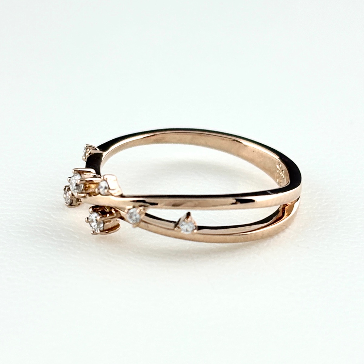 スタージュエリー STAR JEWELRY メレダイヤ リング PG ピンクゴールド 