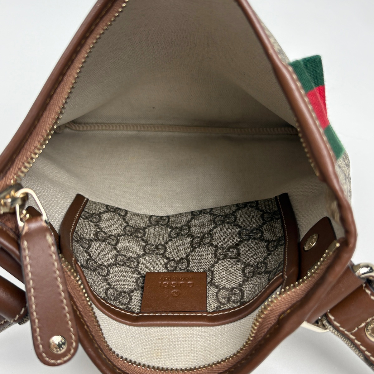 グッチ GUCCI GG柄 ショルダーバッグ シェリーライン ウェブ 