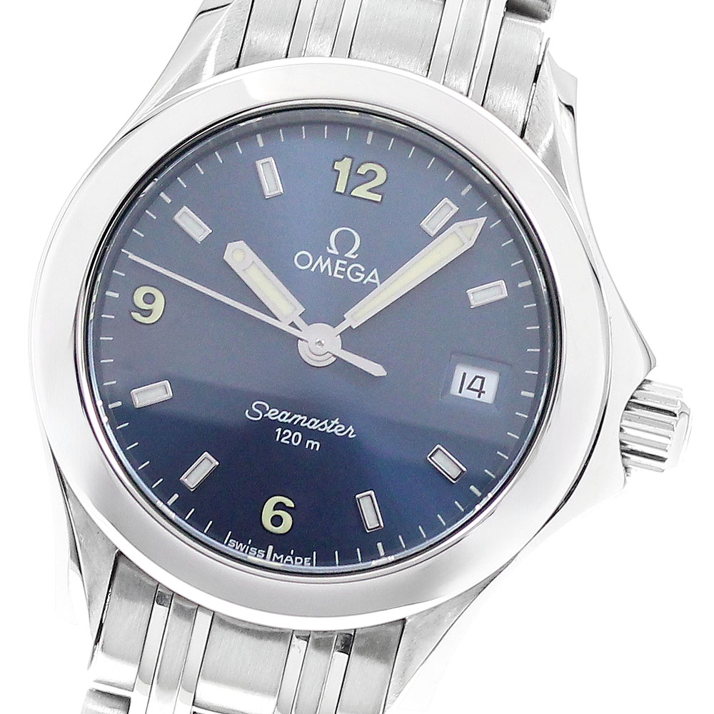 オメガ OMEGA 2511.81 シーマスター120 デイト クォーツ メンズ 保証書