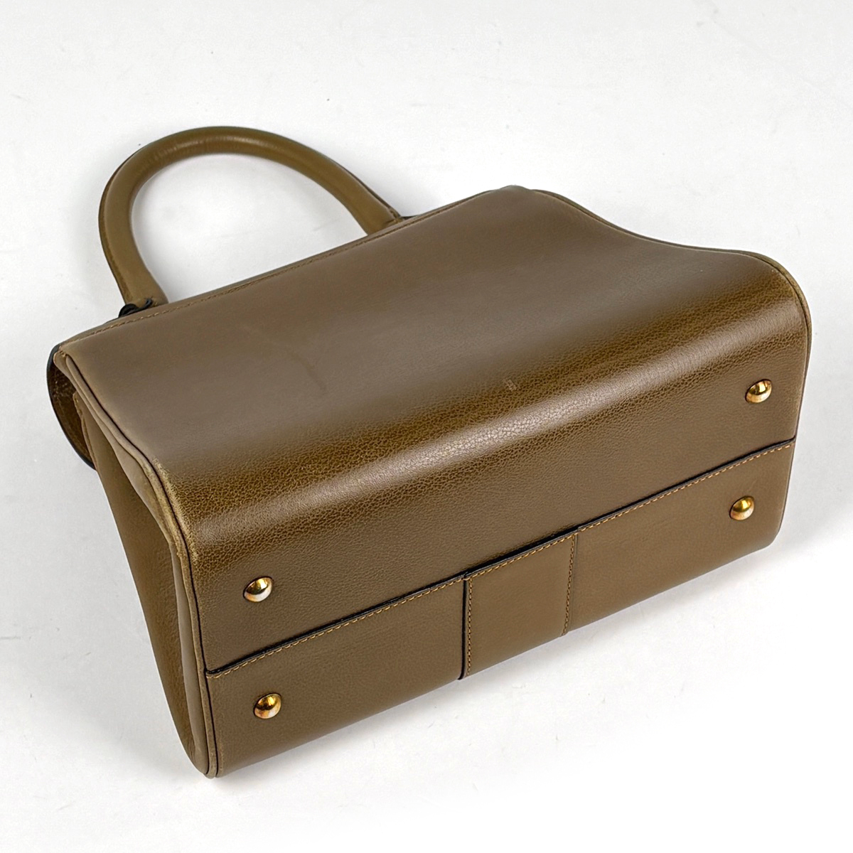 デルヴォー DELVAUX ブリヨンPM ハンドバッグ レザー ブラウン