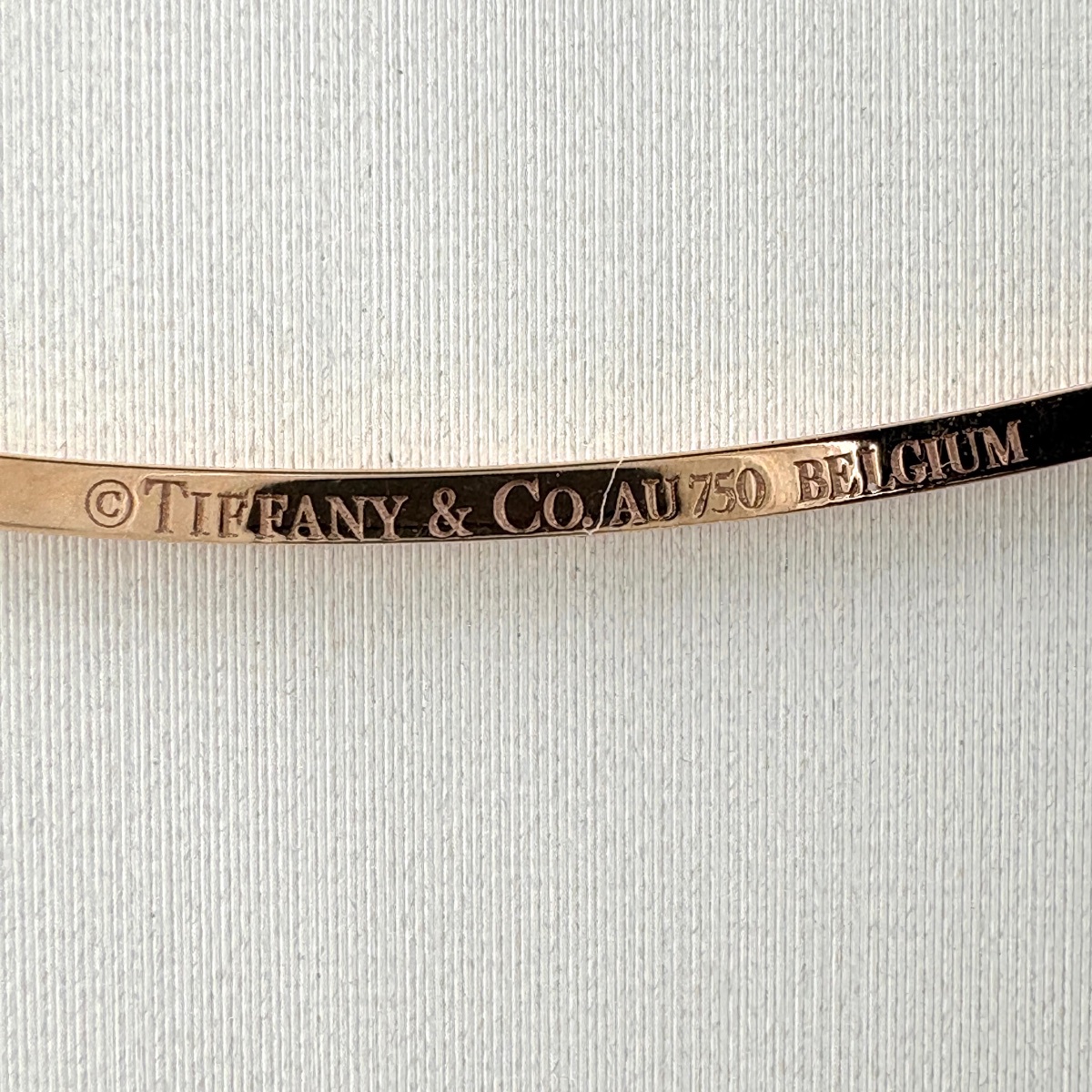 ティファニー TIFFANY＆CO Tスマイルネックレスラージ ピンクゴールド 