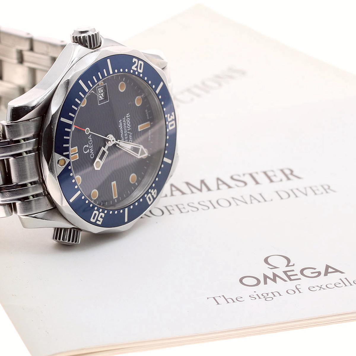 オメガ OMEGA 2561.80 シーマスター300 デイト クォーツ ボーイズ