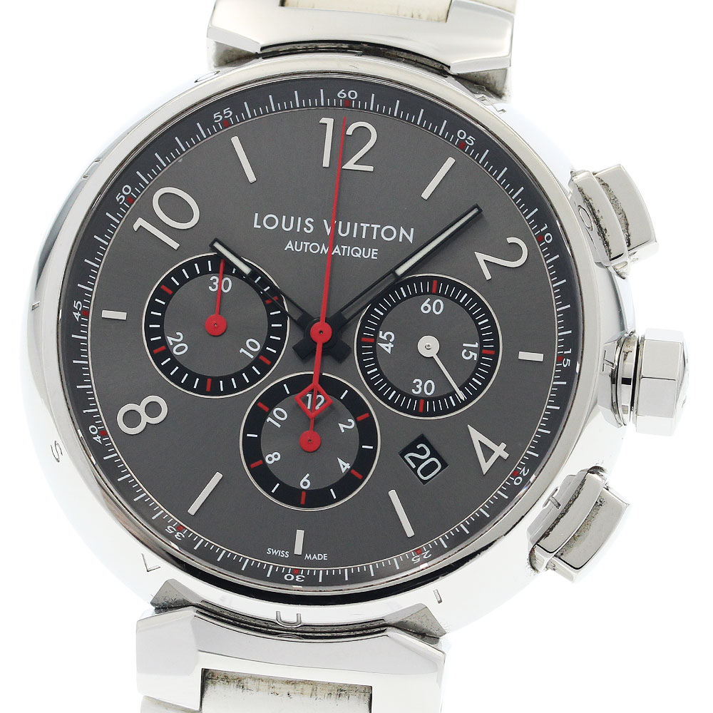 ルイ・ヴィトン LOUIS VUITTON Q112G タンブール クロノグラフ