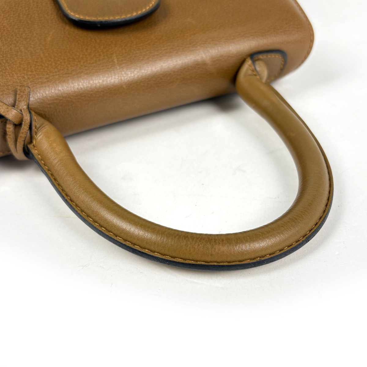 デルヴォー DELVAUX ブリヨンPM ハンドバッグ レザー ブラウン