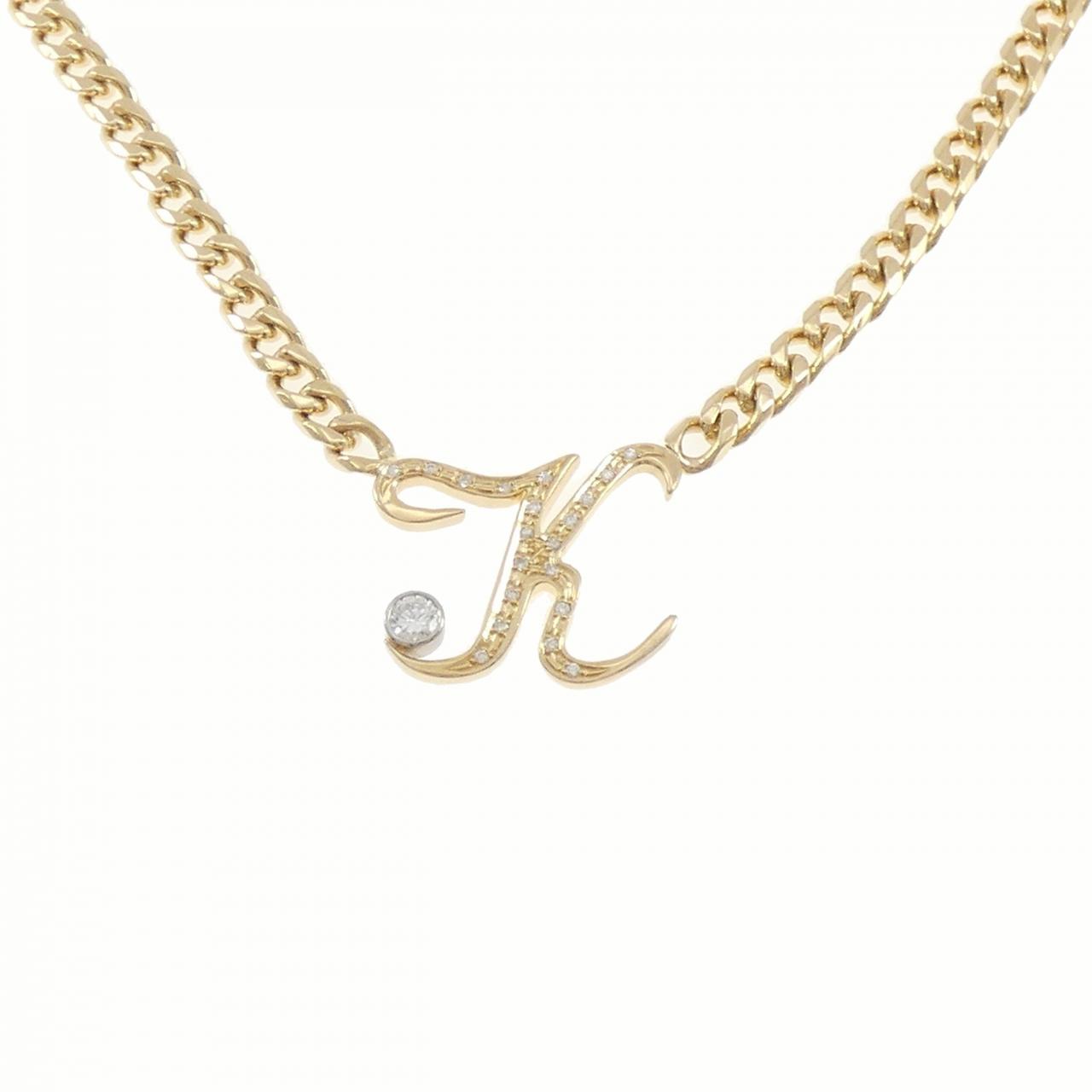 アーカー プルミエトワール イニシャル ネックレス 0.13CT - Used A 