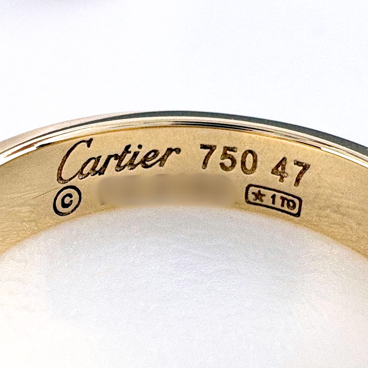 カルティエ CARTIER ミニ ラブ リング YG イエローゴールド 指輪
