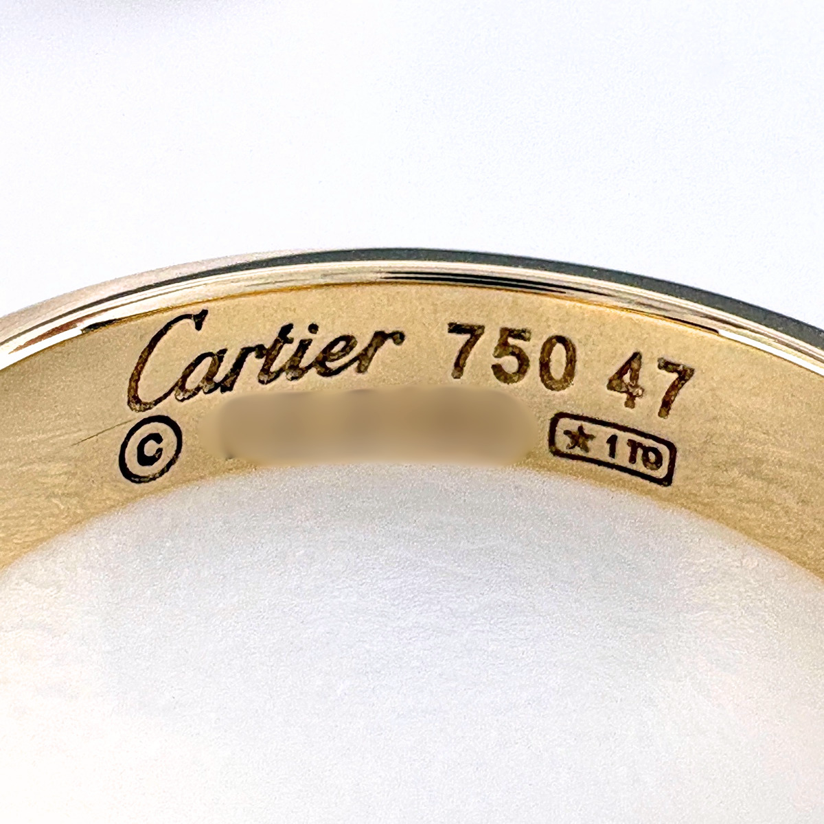 カルティエ CARTIER ミニ ラブ リング YG イエローゴールド 指輪