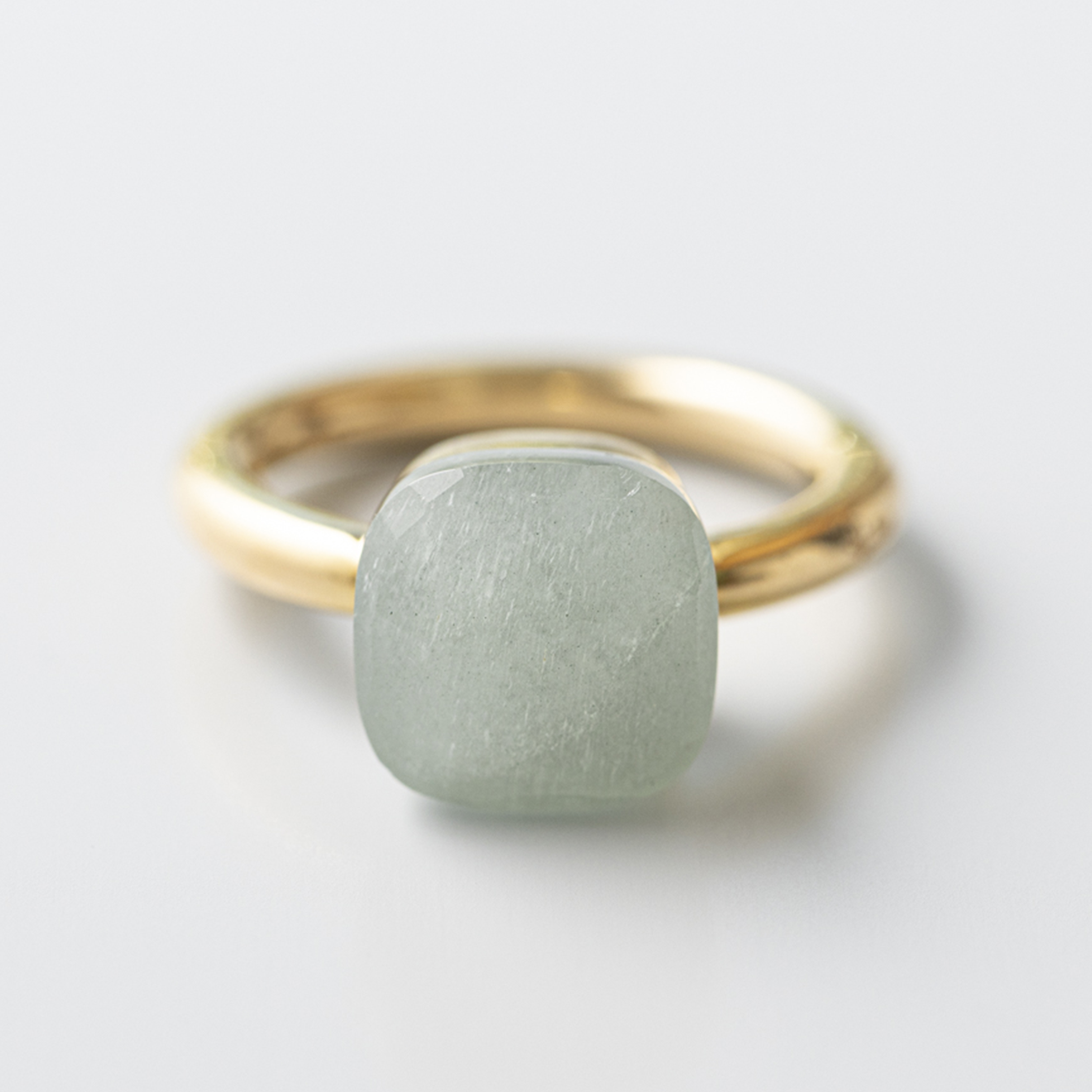 ポメラート ヌード リング アクアマリン, 18K ローズゴールド | MOLTS