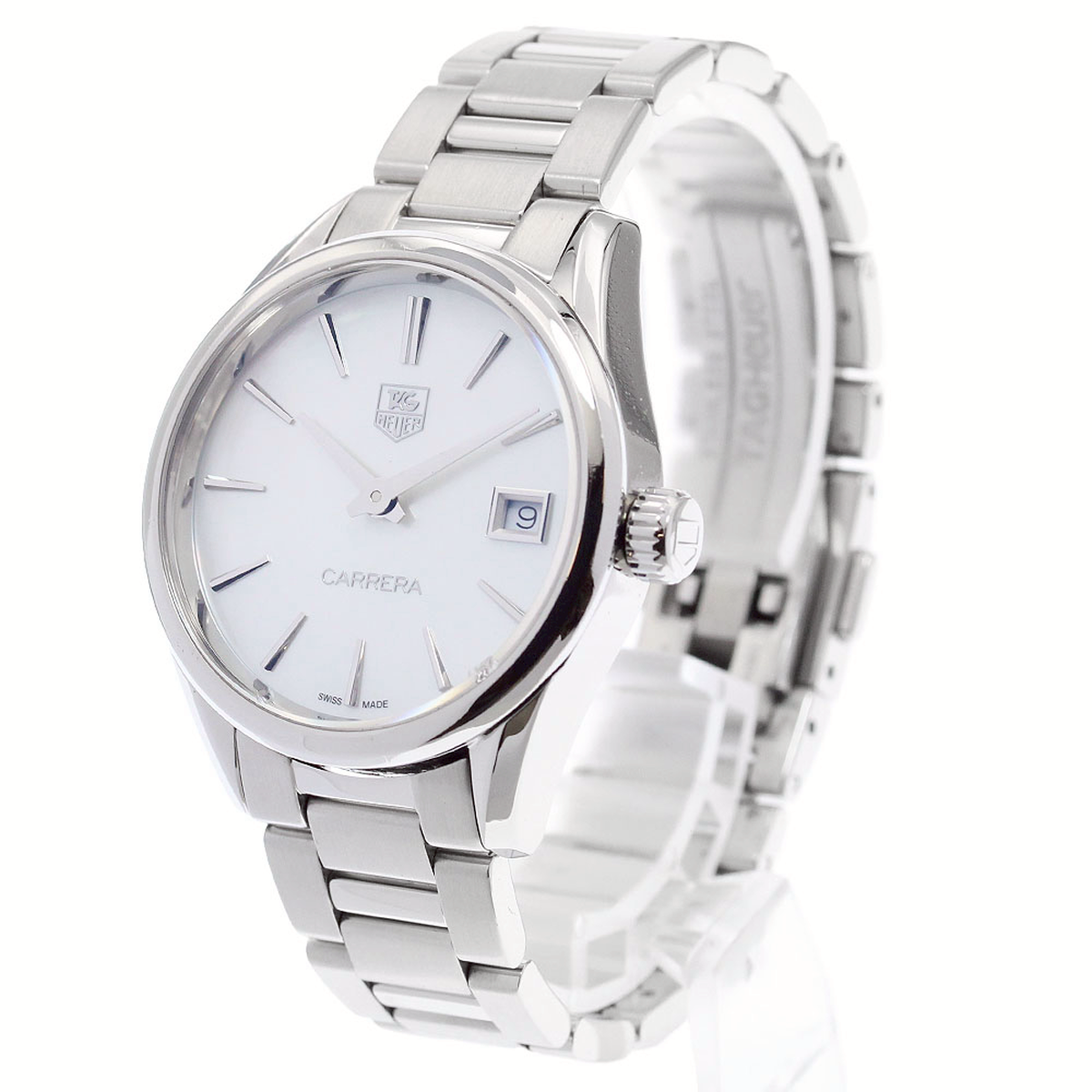 タグホイヤー TAG HEUER WAR1311-0 カレラ デイト シェル クォーツ レディース _944993 タグホイヤー TAG HEUER WAR1311-0 カレラ デイト シェル クォーツ