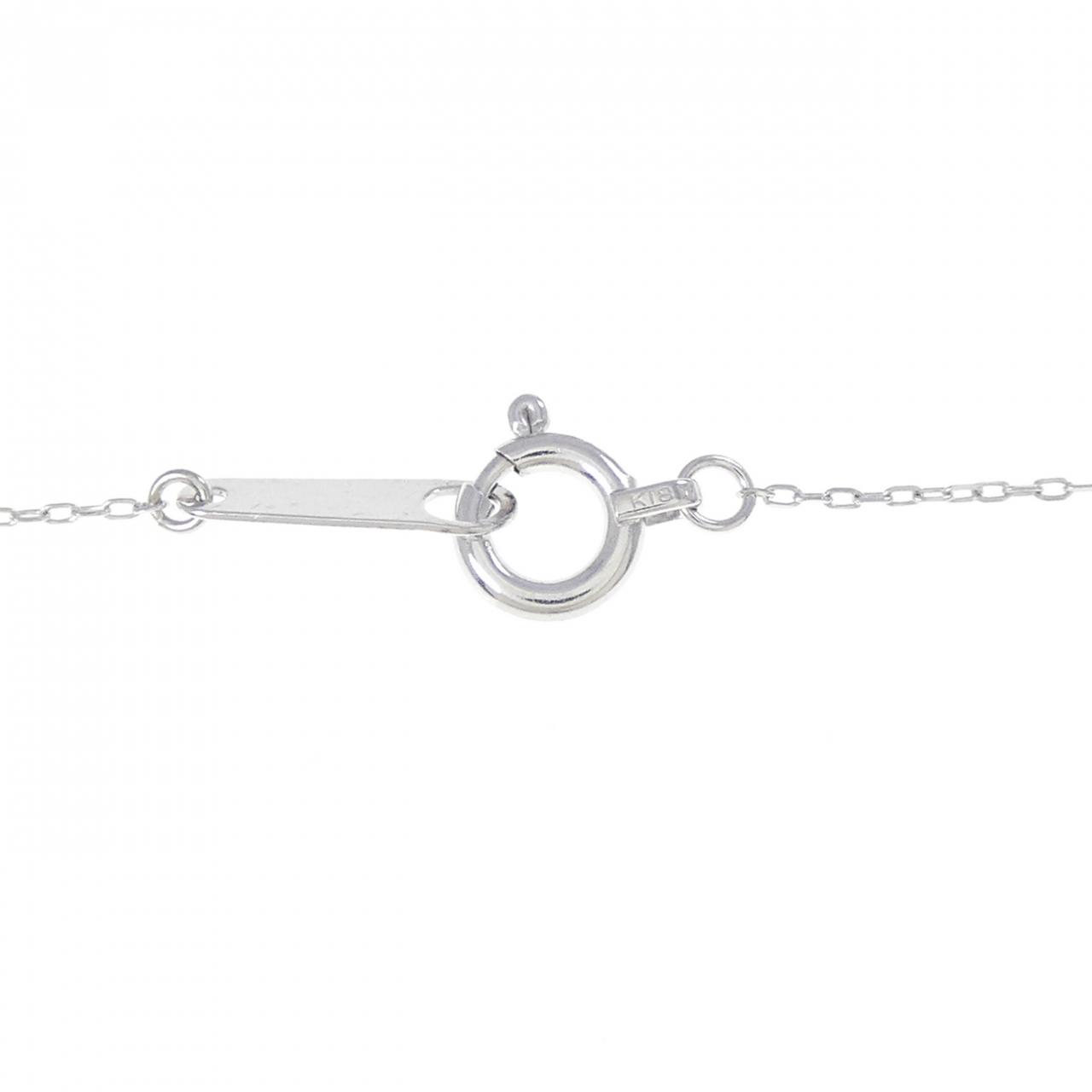 K18WG フラワー ルビー ネックレス 0.55CT | MOLTS