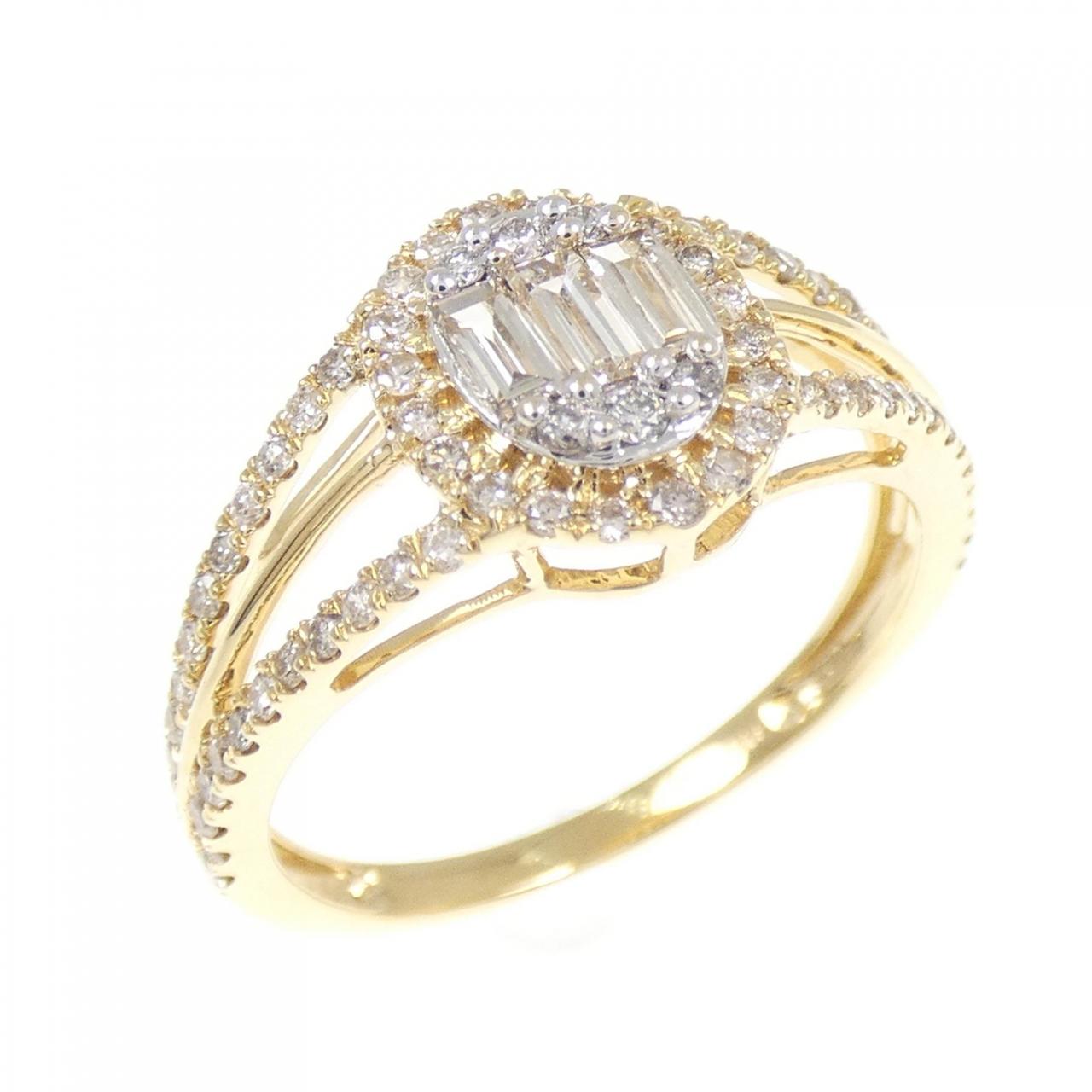 K18YG/K18WG ダイヤモンド リング 0.55CT - Used A (230-000-664-3910 