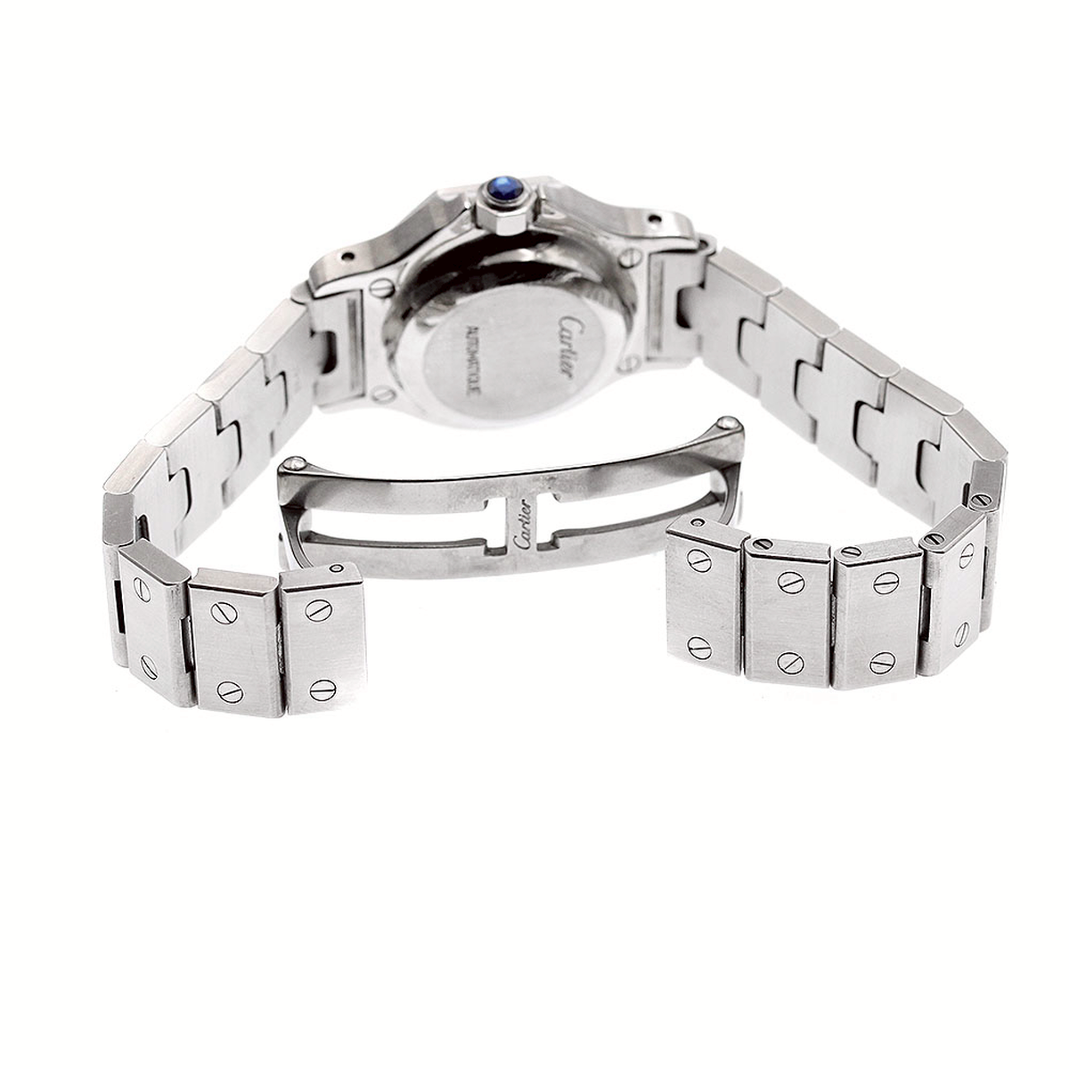 カルティエ CARTIER サントスオクタゴンSM 観音バックル 自動巻き レディース 保証書付き_951953 カルティエ CARTIER サントスオクタゴンSM 観音バックル 自動巻き