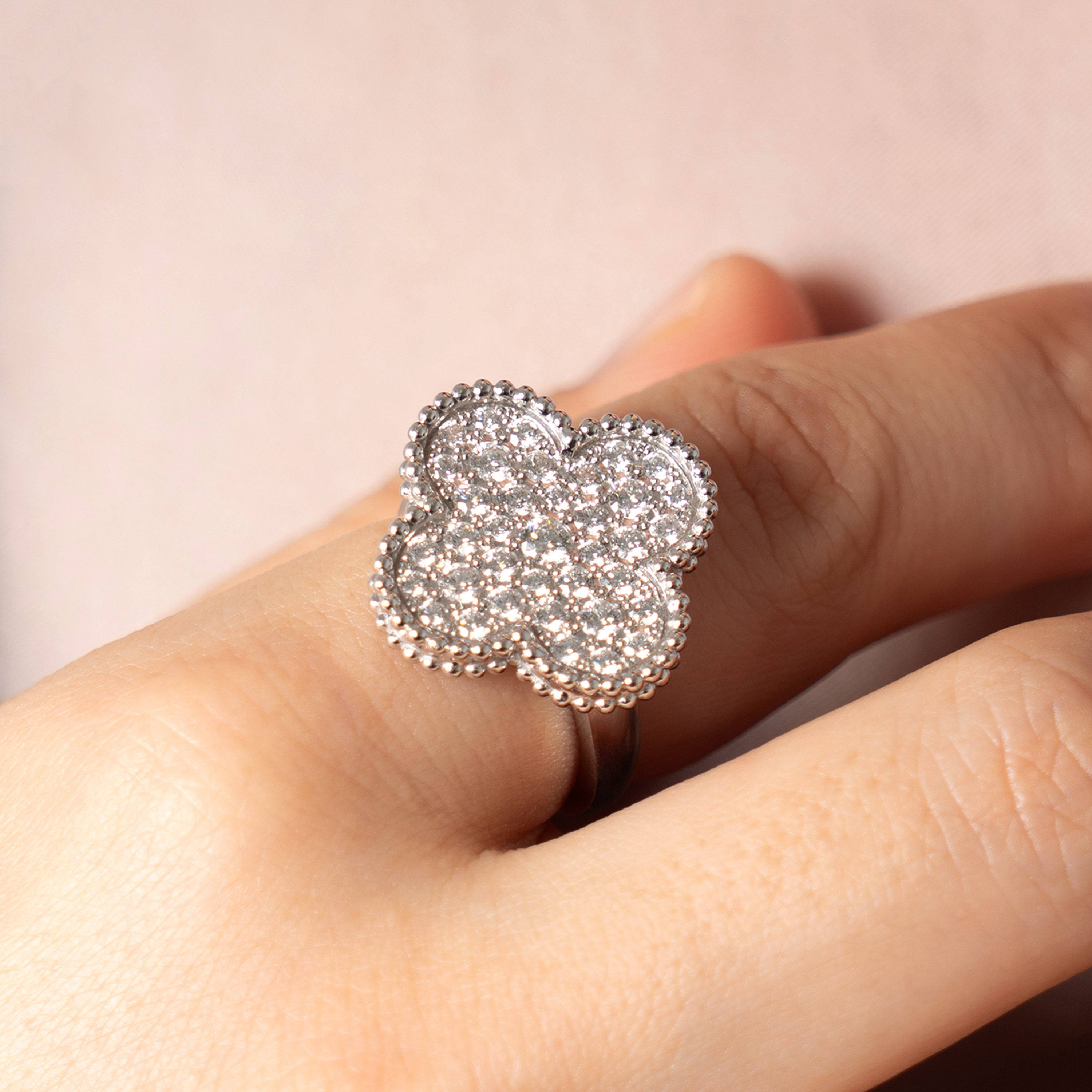 アルマスリング ヴァン クリーフ＆アーペル マジック アルハンブラ リング 18K