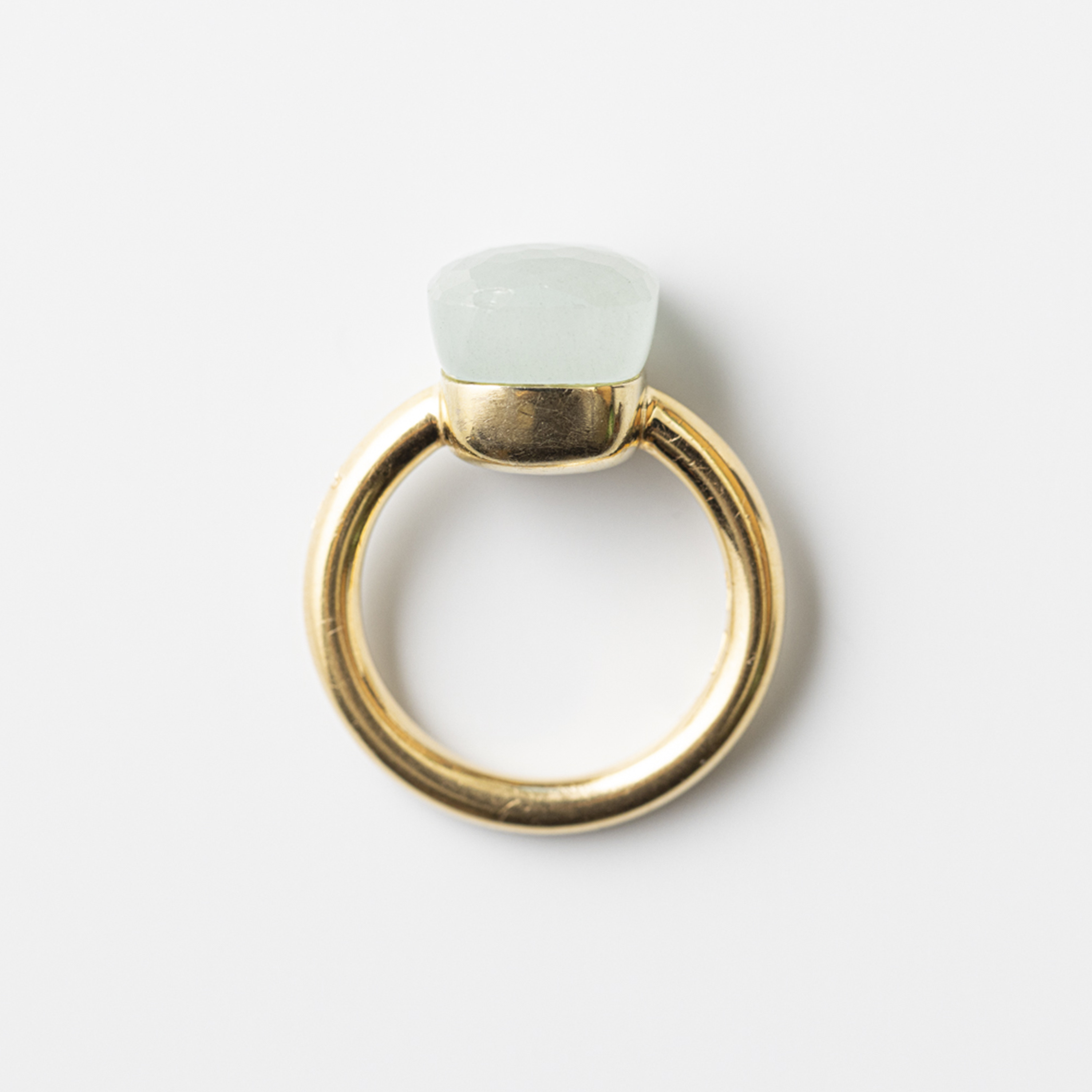 ポメラート ヌード リング アクアマリン, 18K ローズゴールド | MOLTS