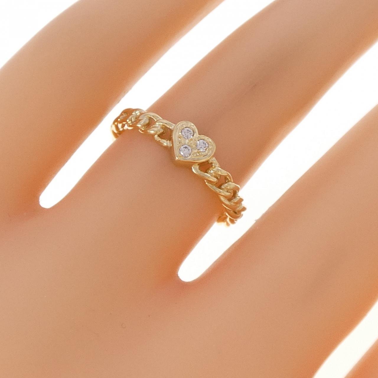 K18YG ハート ダイヤモンド リング 0.03CT - Used A (230-000-510-2098 