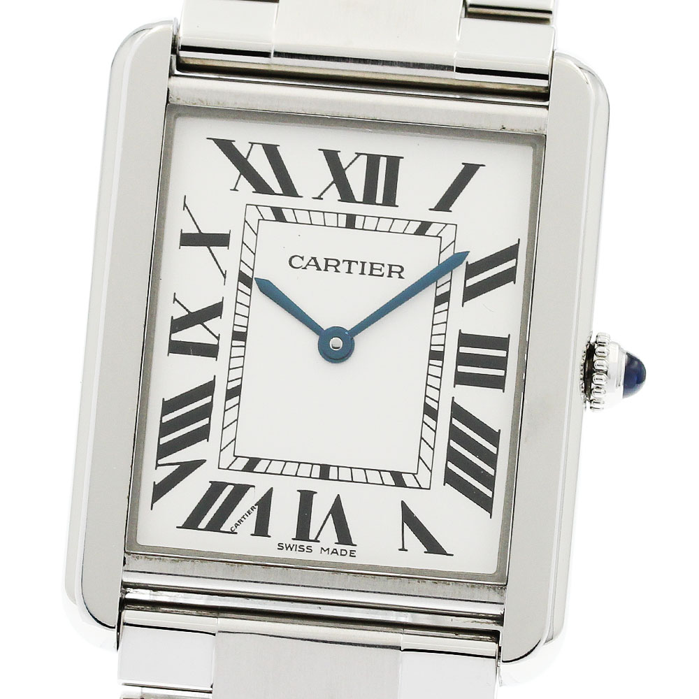 カルティエ CARTIER W4TA0016 タンクマストSM ダイヤベゼル クォーツ