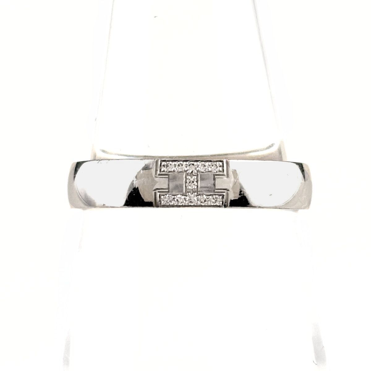 エルメス HERMES ヘラクレス ダイヤ リング 指輪 メレダイヤ 