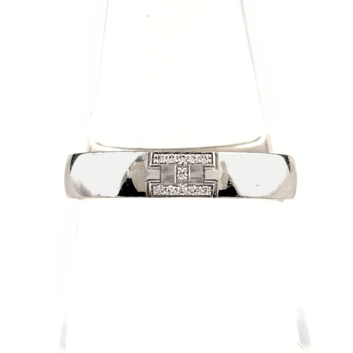 エルメス HERMES ヘラクレス ダイヤ リング 指輪 メレダイヤ 