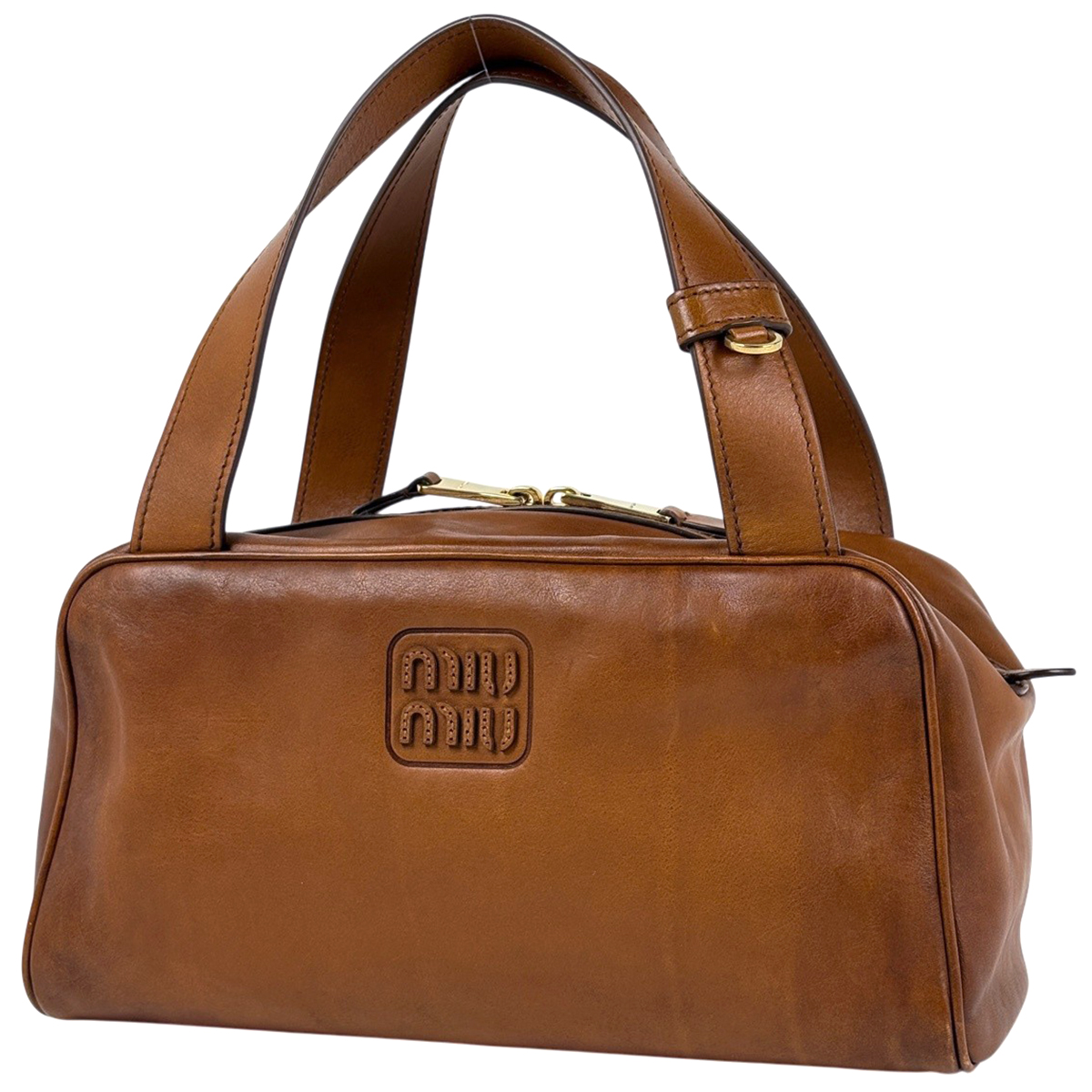 デルヴォー DELVAUX ブリヨンPM ハンドバッグ レザー ブラウン