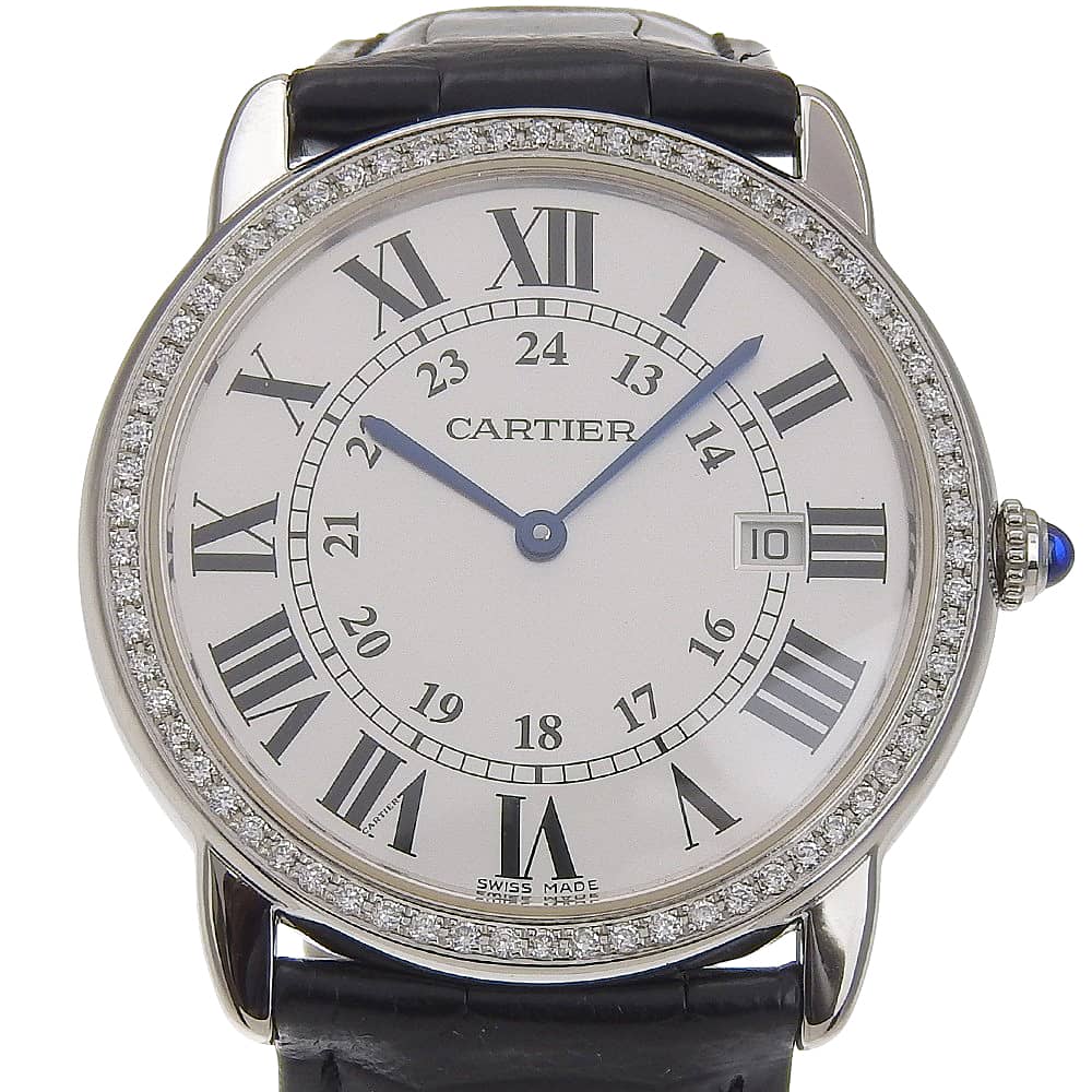 カルティエ CARTIER ロンドソロLM 腕時計 アフターダイヤ W6700255