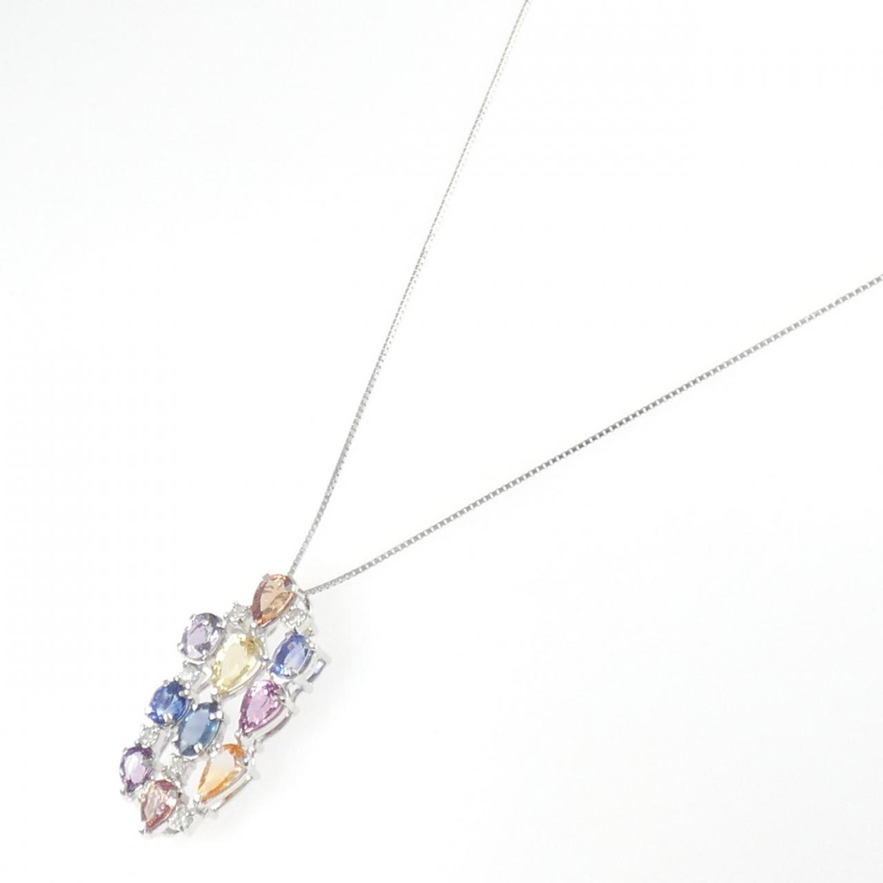 K18WG サファイヤ ネックレス 5.32CT - Used A (270-004-365-2751) | MOLTS