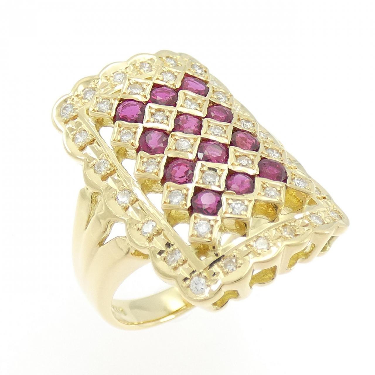 K18YG ルビー リング 1.18CT - Used B (230-000-334-4520) | MOLTS
