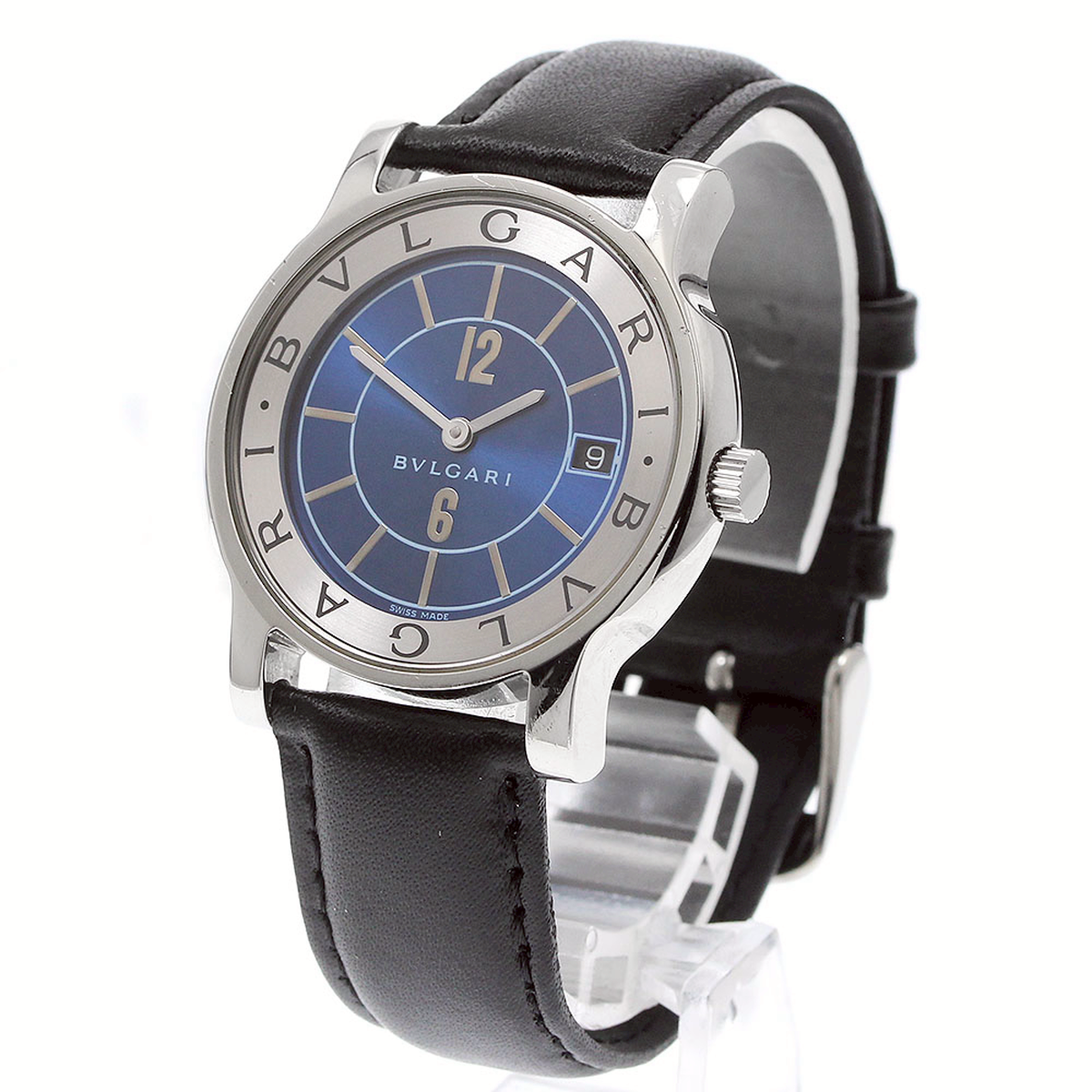 ブルガリ BVLGARI ST35S ソロテンポ デイト クォーツ メンズ _923578