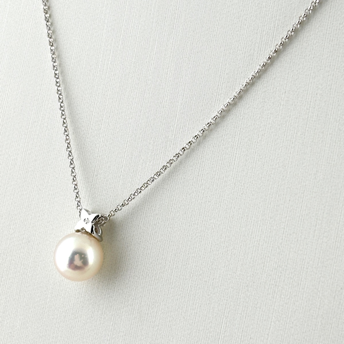 タサキ TASAKI パール ネックレス WG ホワイトゴールド ペンダント 