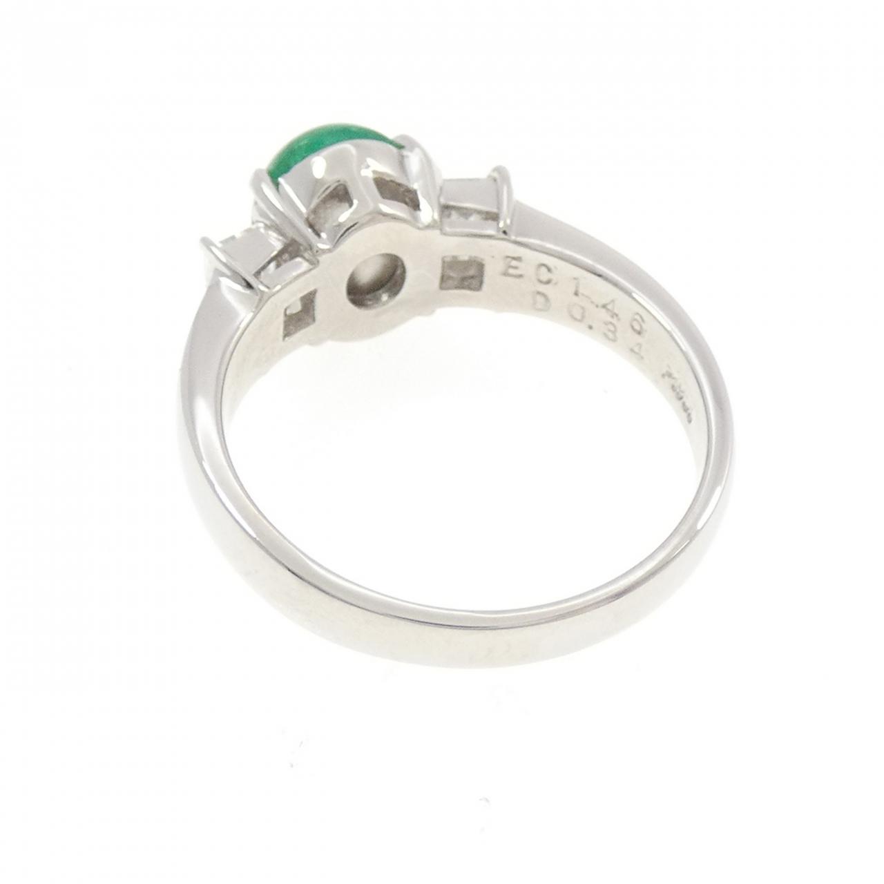 PT900 エメラルドキャッツアイ リング 1.46CT | MOLTS