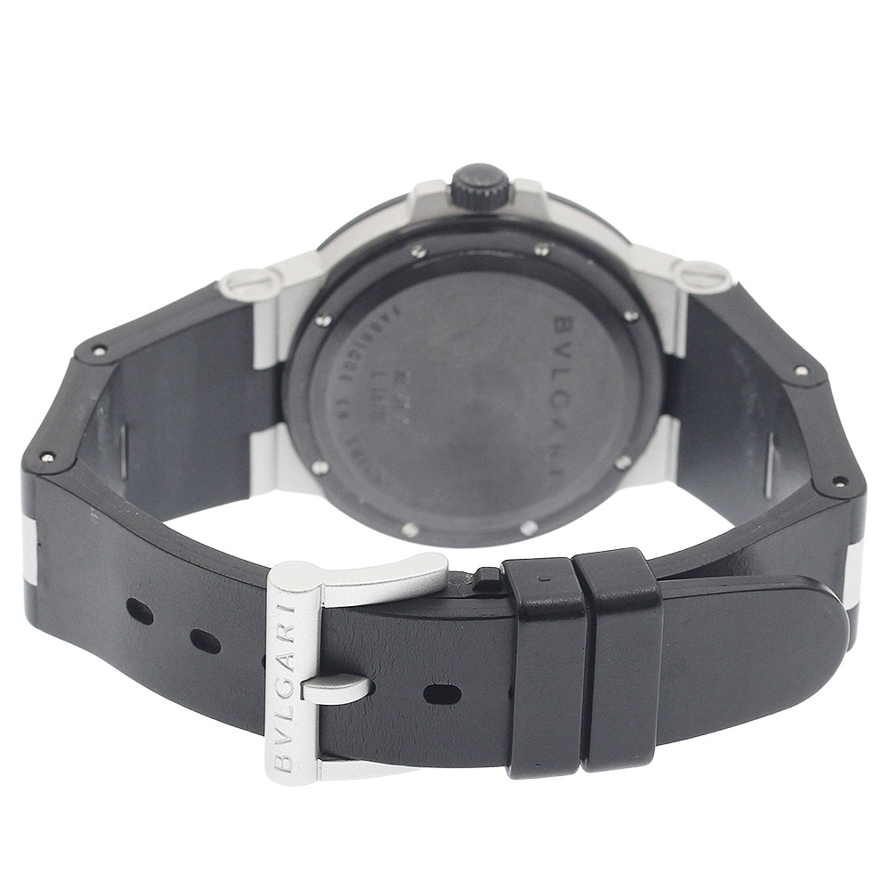 ブルガリ BVLGARI AL38A アルミニウム デイト 自動巻き メンズ 保証書