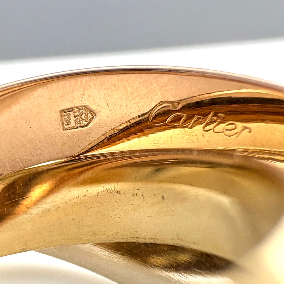 カルティエ CARTIER トリニティリング YG イエローゴールド 指輪 